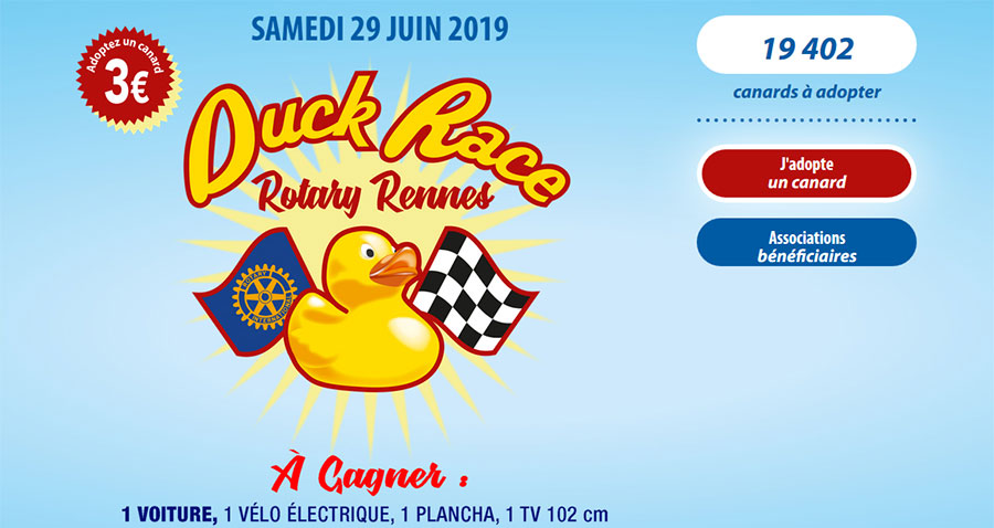 Duck Race du 29 juin 2019 prochain